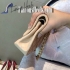 Chanel 2.55 middle size beige original lambskin